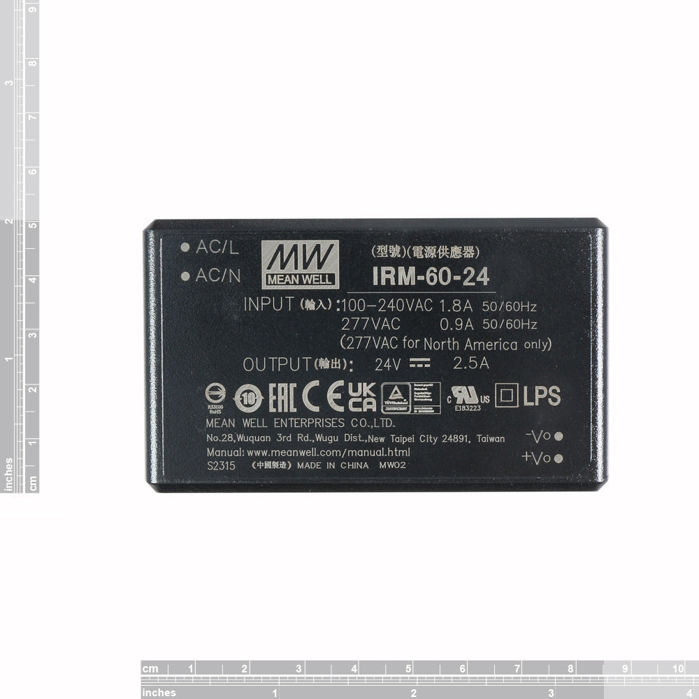 Mean Well AC-DC Power Converter – 24V 2.5A 60W