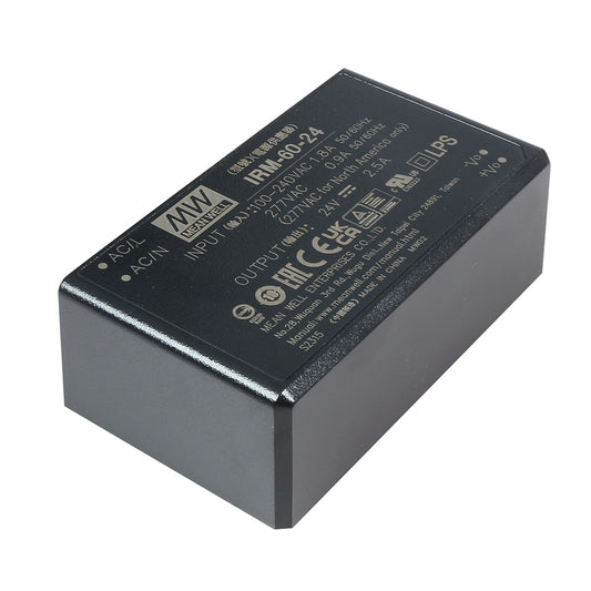 Mean Well AC-DC Power Converter – 24V 2.5A 60W